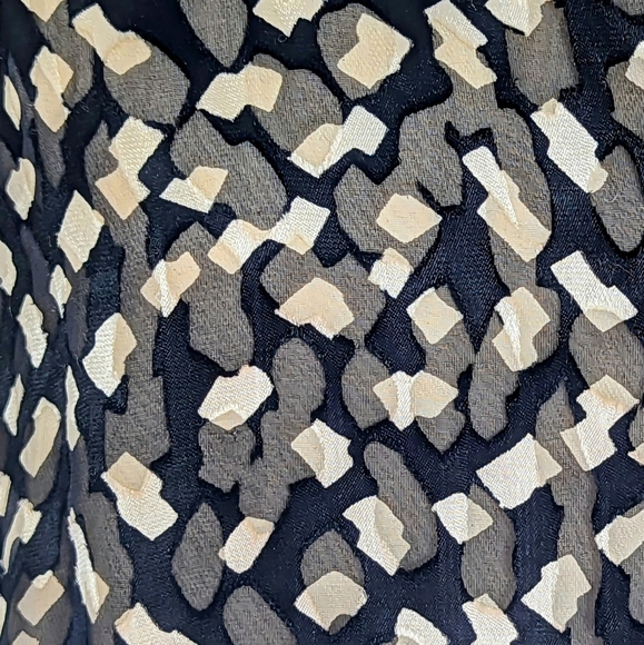 Theory Blouse Top Silk Blend Tie Neckline Gathered Waist Long Sleeve Black L NWT - Picture 6 of 14